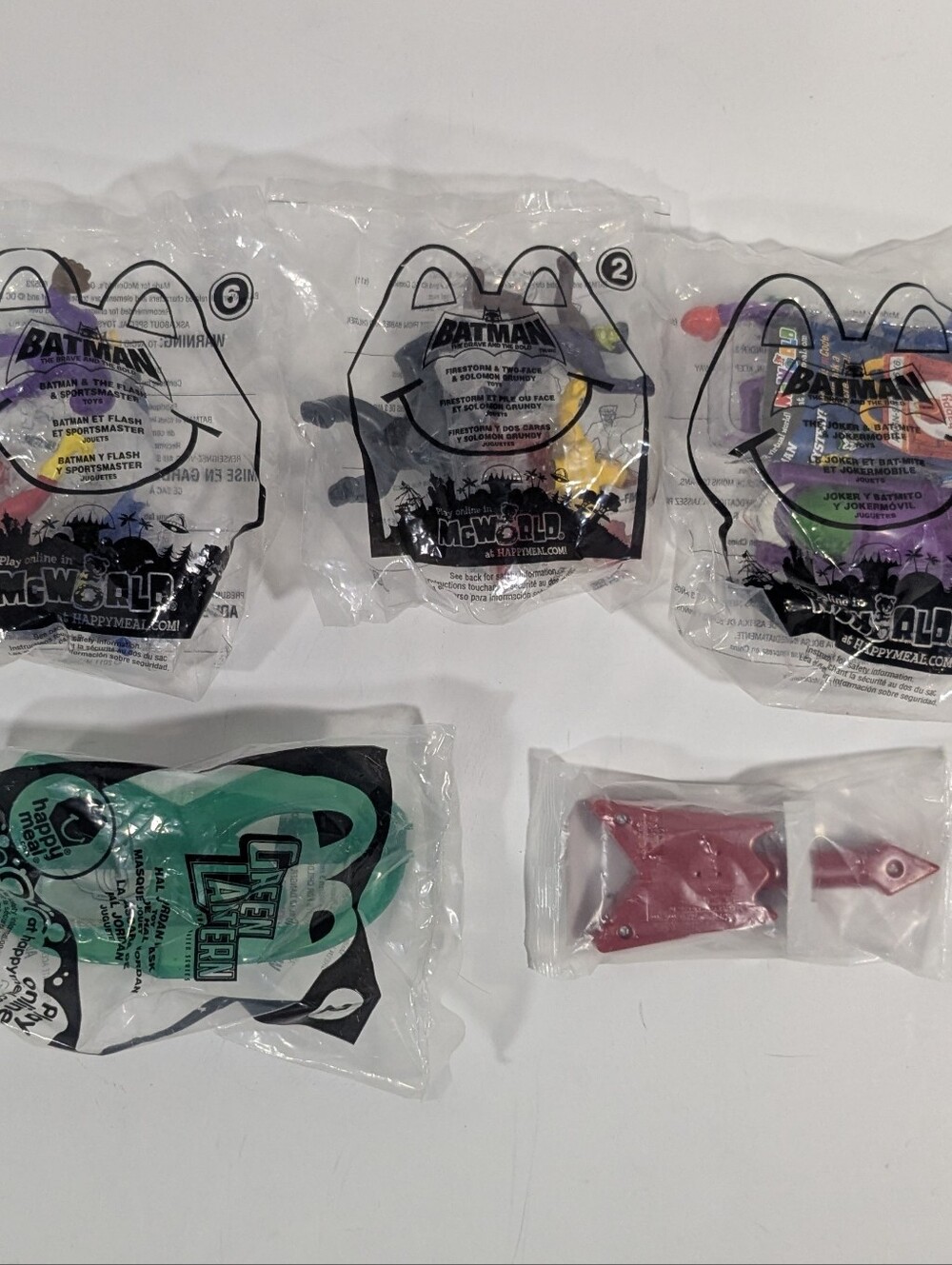McDonald's Happy Meal Toys DC Comics Batman Flash Joker Green Lantern Lot of 11